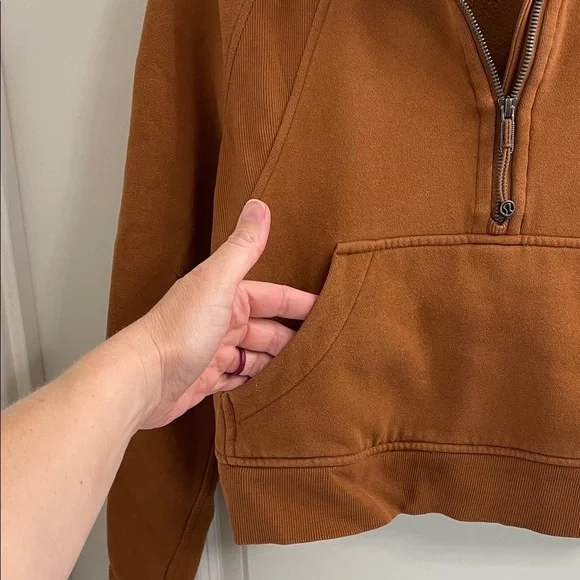lululemon athletica cropped Brown Hoodie - Picture 2 of 6